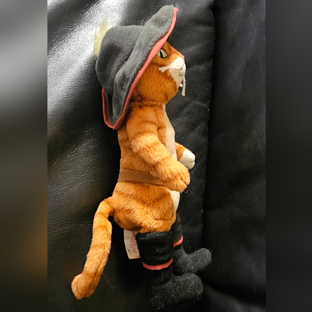 Ty Beanie Babies Puss In Boots Shrek the Third 8.5 Inch Tall Plush 2007 Edition - Picture 5 of 13
